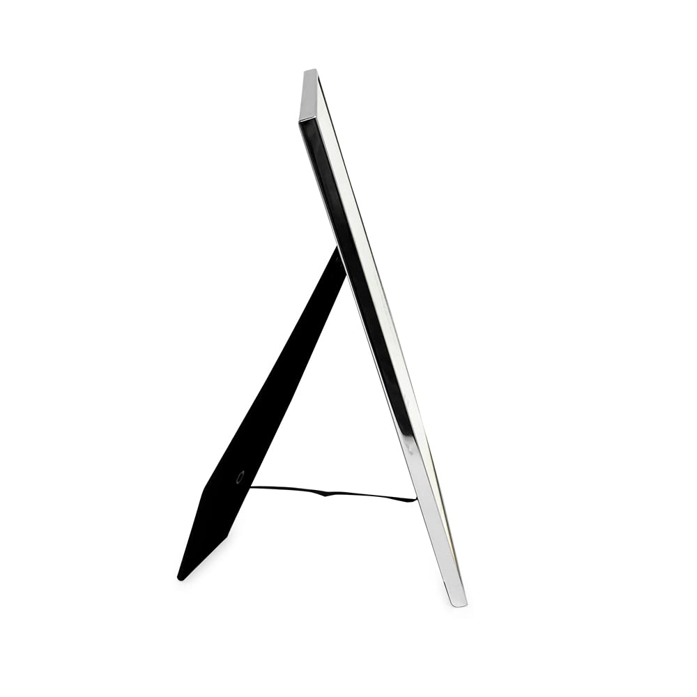 Isaac Jacobs silver metal frame close-up highlighting durability and timeless design