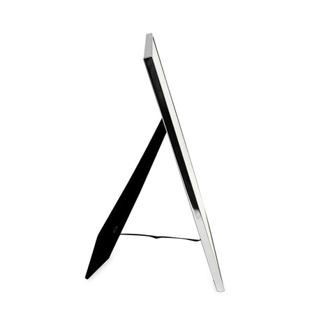 Isaac Jacobs silver metal frame close-up highlighting durability and timeless design