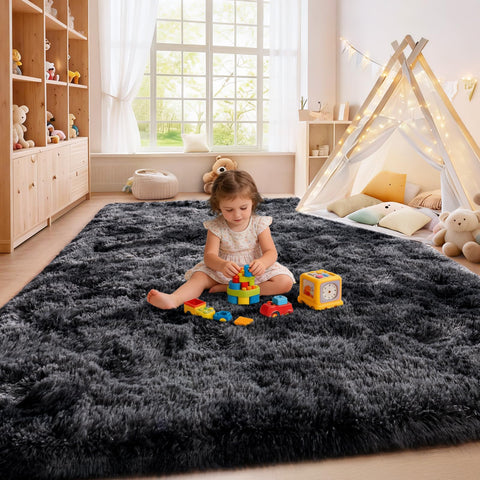 Isdook Soft Nursery Rug offers plush comfort for playtime.