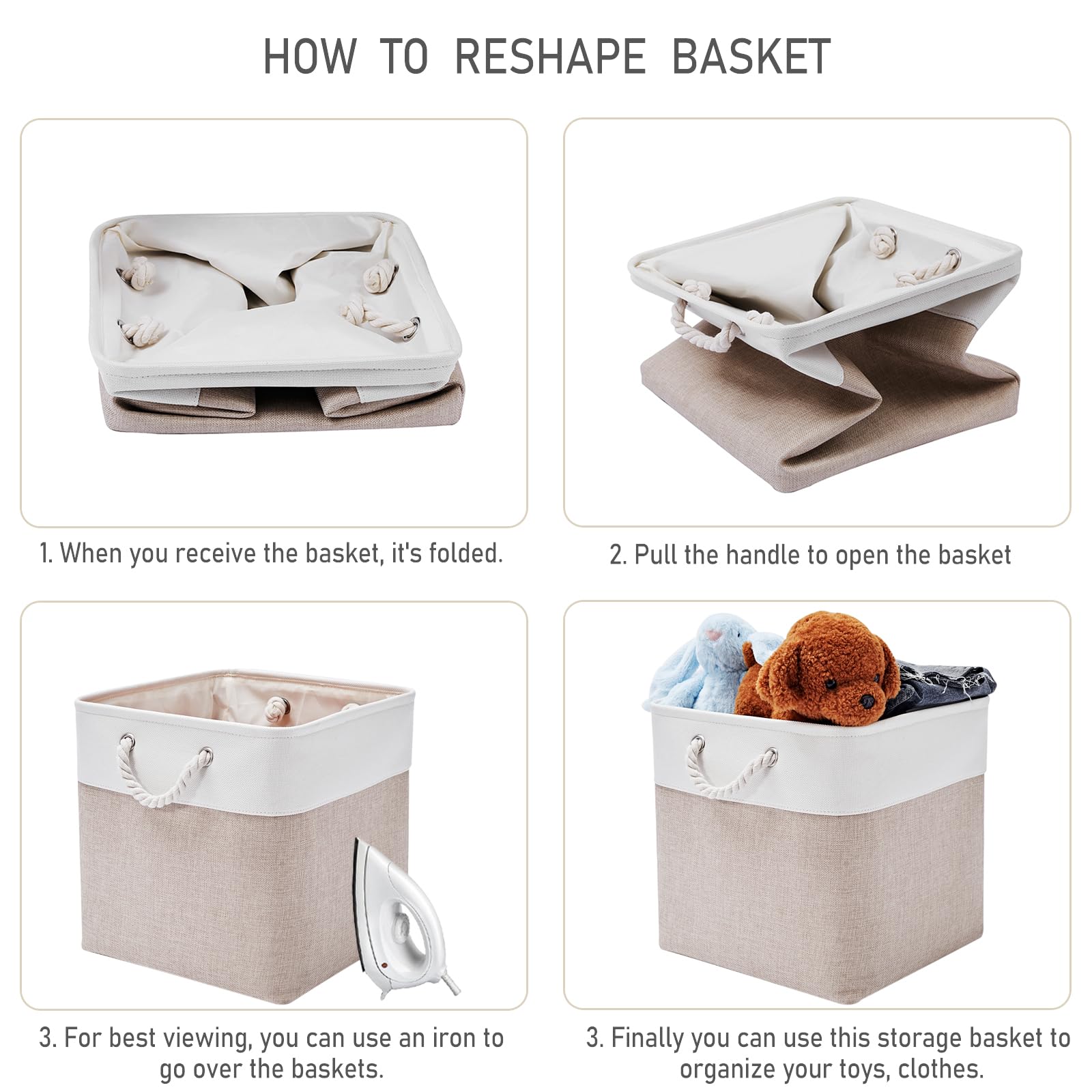 ISEMINGLA multi-purpose cubes organize clothes, toys, and books efficiently.