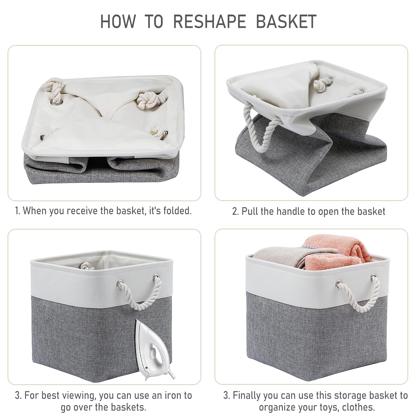 ISEMINGLA shelf bin organized for clothes and towels