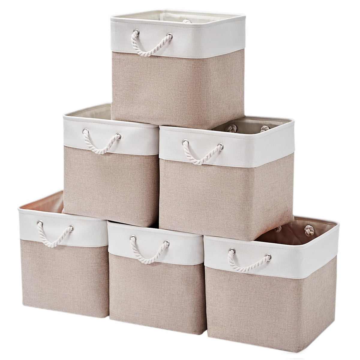 ISEMINGLA 13-inch storage cubes front view for organized shelves and quick access.