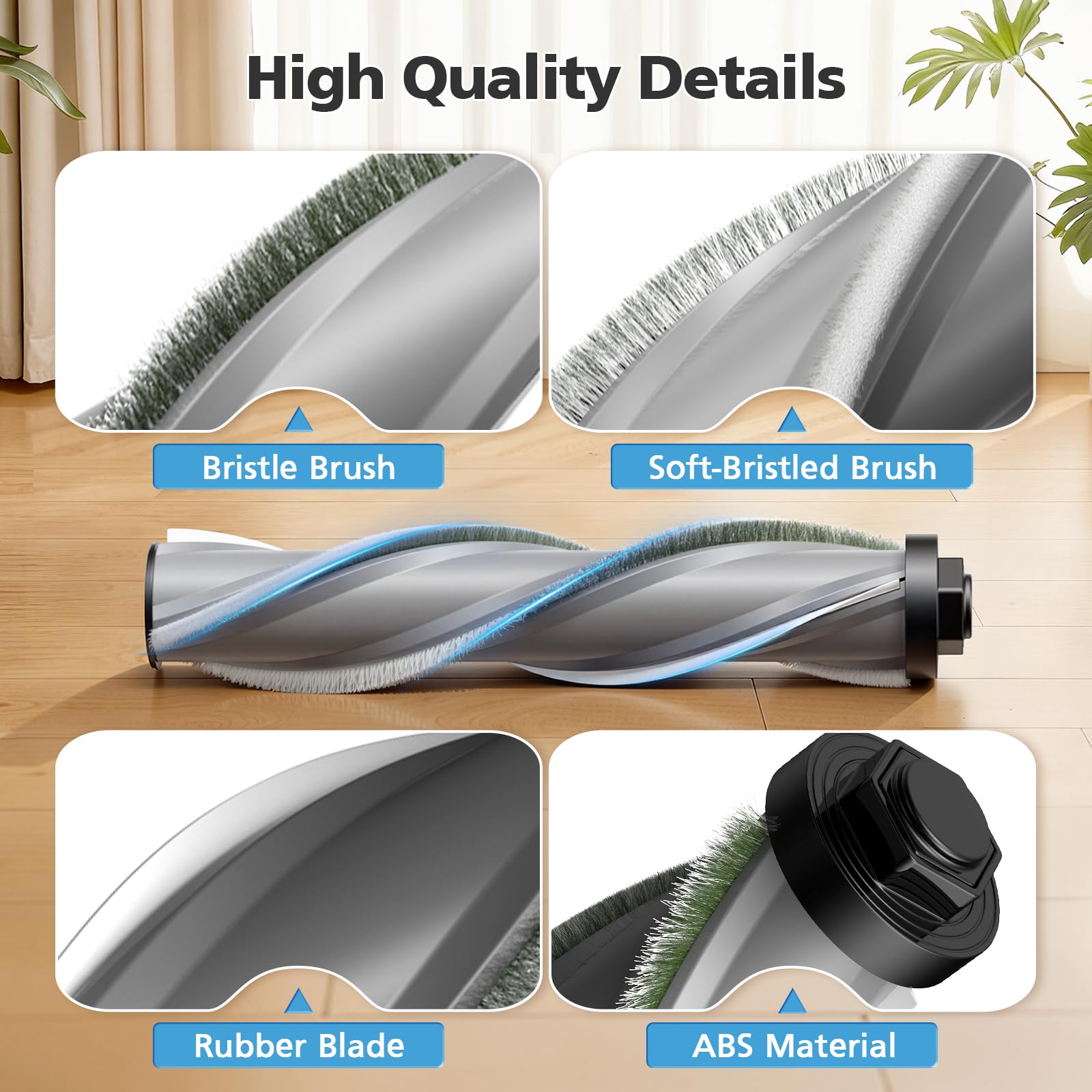 isingo 3797v brush-roll replacement supports efficient pickup on floors and rugs