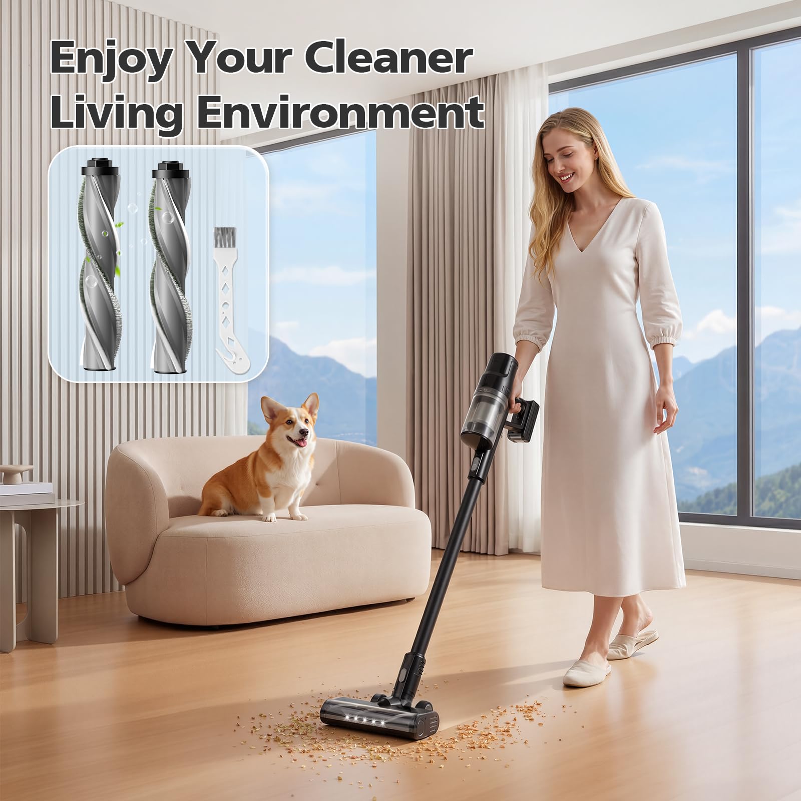 isingo 3797w brush-roll replacement offers durable construction for long-lasting use
