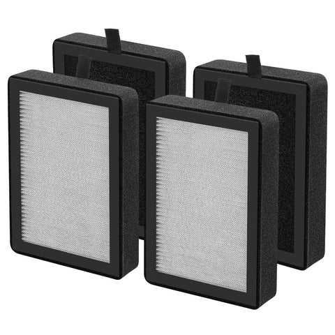iSingo 4-pack LV-H128 replacement filters ready for quick tool-free installation.