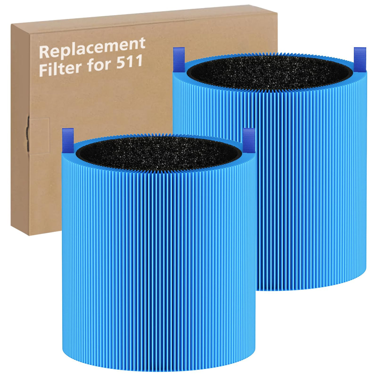 iSingo 2-pack box for 511 A11ergenBlock filters, convenient replacement