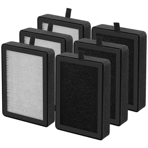 isingo six-pack lv-h128 replacement filter for levoit purifiers improves air quality