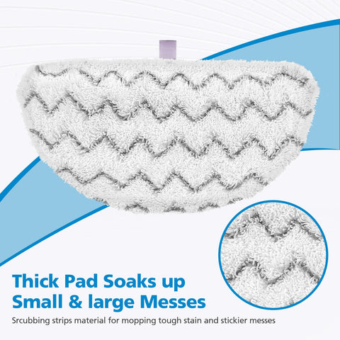 iSingo 8-pack mop pads for versatile cleaning tasks