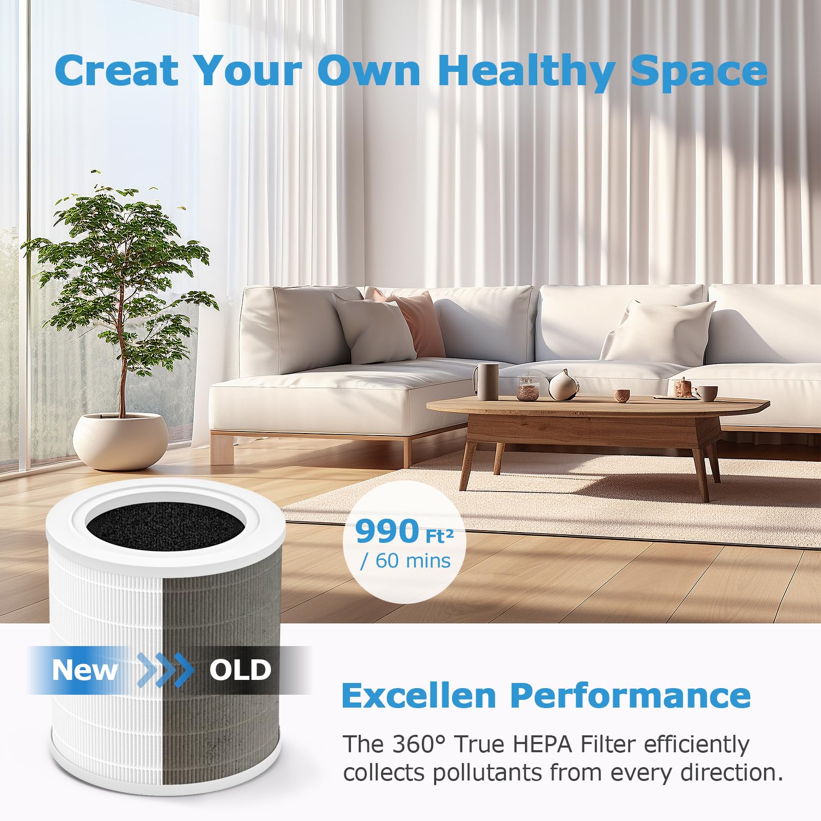 iSingo A2001 2-pack supports households by keeping fresh air accessible