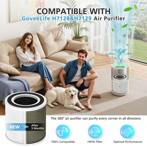 iSingo activated carbon filter captures odors and fumes for fresher rooms