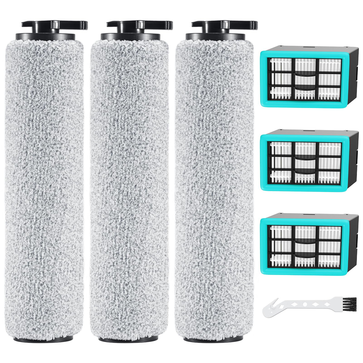 iSingo 3831 roller brush for Bissell CrossWave improves cleaning efficiency