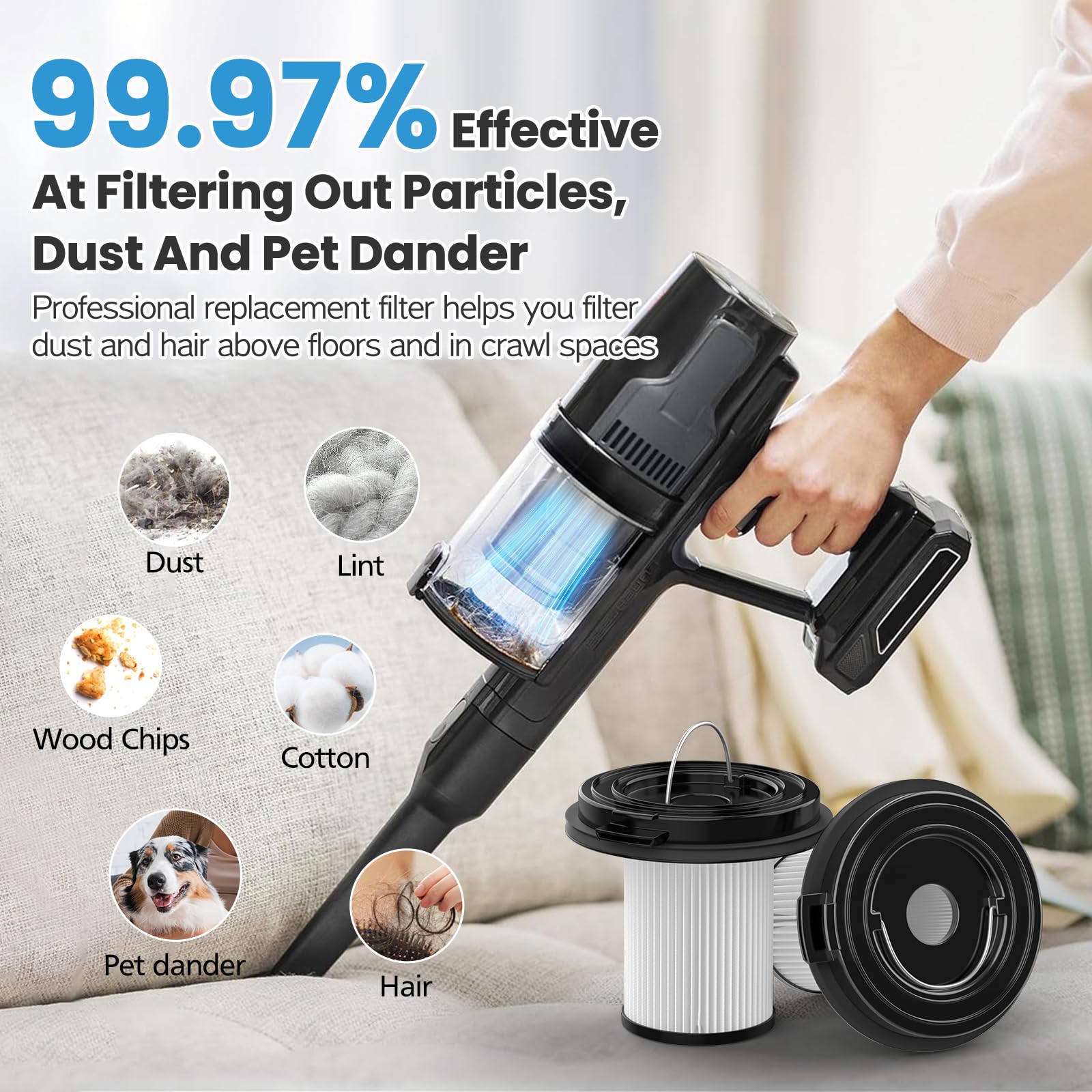 Isingo cost-effective 4-pack kit for long-term filtration use