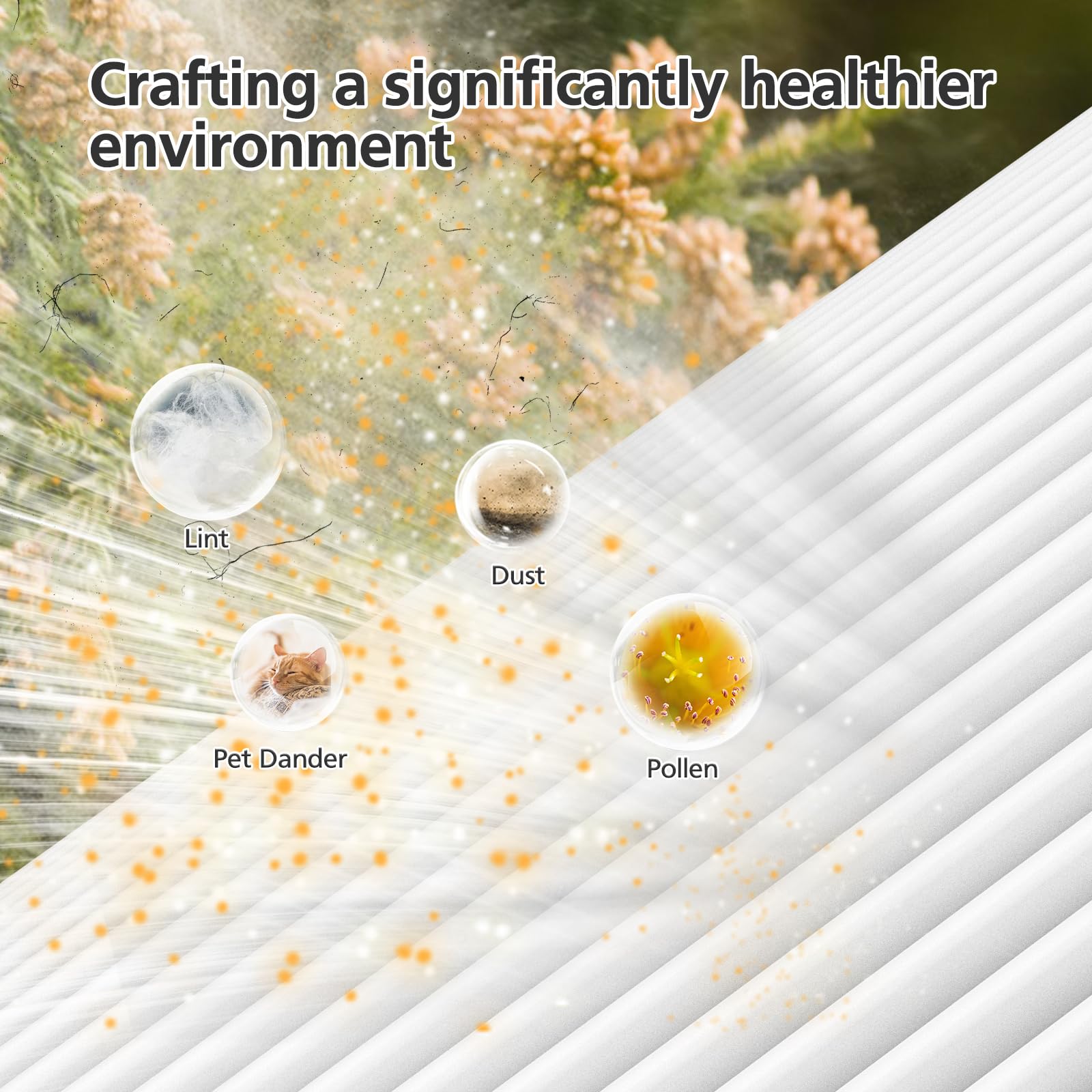 iSingo detachable pre-filter simplifies maintenance and extends filter life