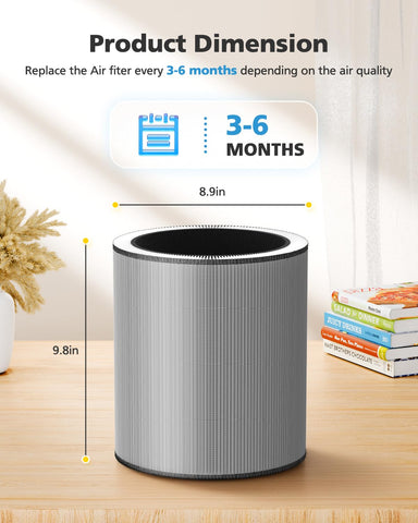 iSingo durable filters deliver 3-6 months of reliable air purification.