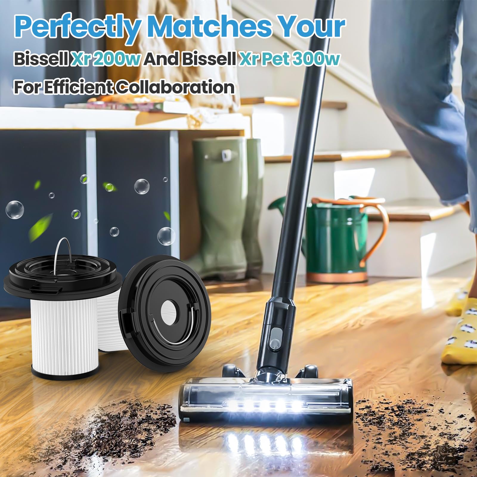 Isingo easy replacement and cleaning maintains vacuum performance