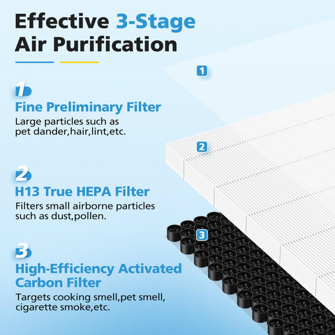 iSingo F1 filter dimensions 11.2 x 10 x 1.2 inches fit AMEIFU units