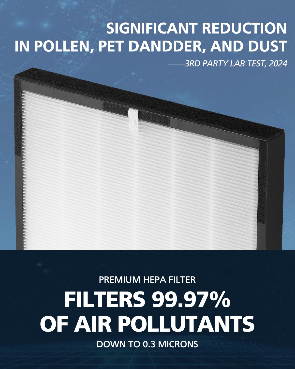 iSingo FLT5900 activated carbon pre-filters reduce odors and VOCs