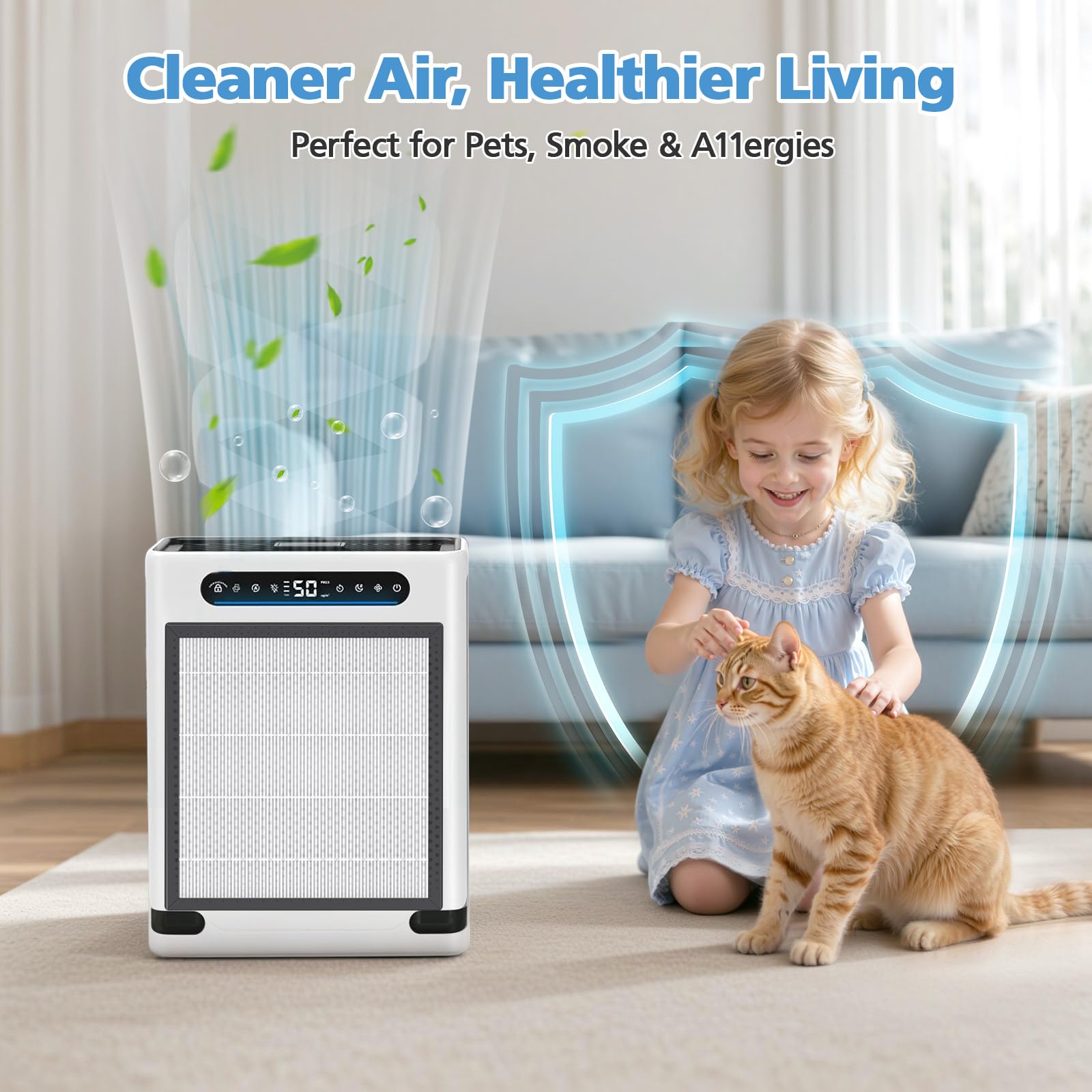 iSingo Hap605 filter lasts up to 2,200 hours for fewer replacements.