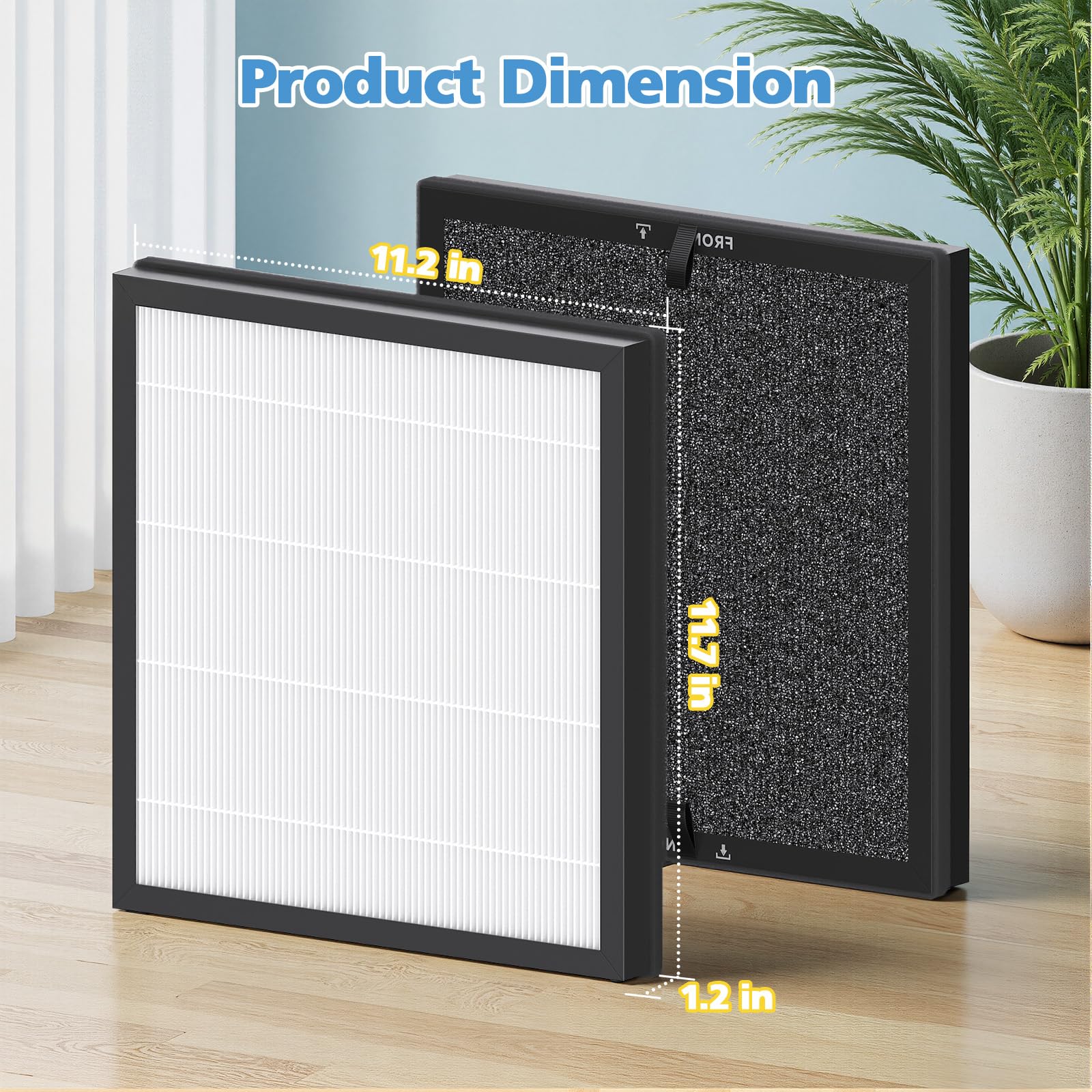 iSingo Hap605 pre-filter works with the machine to trap large particles effectively.