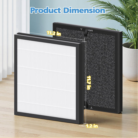 iSingo Hap605 pre-filter works with the machine to trap large particles effectively.