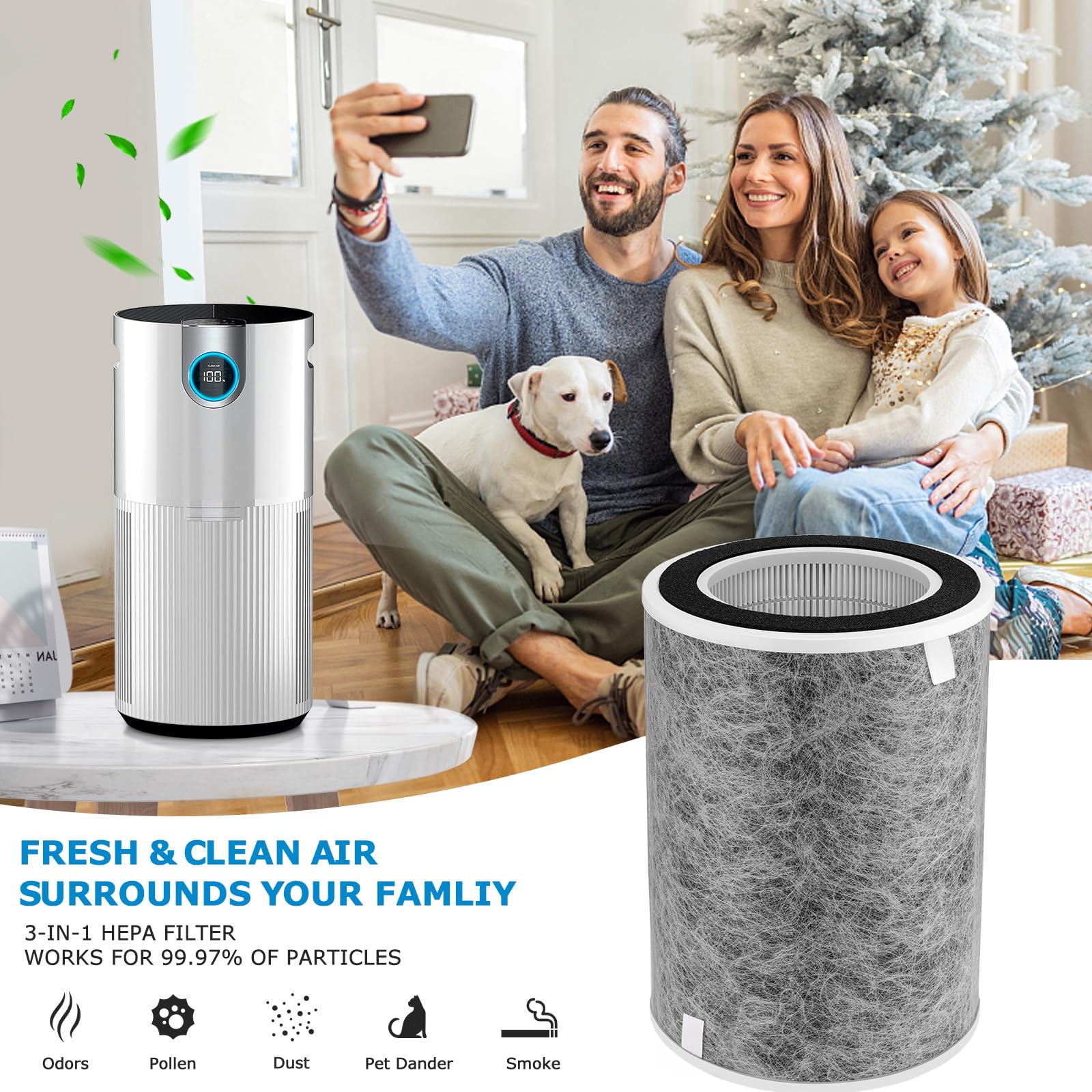 Installation shot shows quick, tool-free swap for hassle-free maintenance.