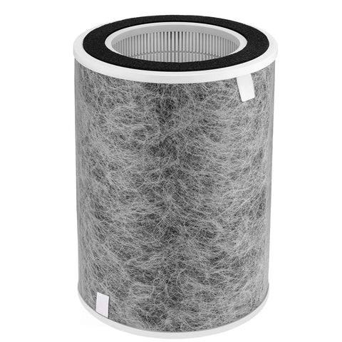 iSingo HP202 filter front view demonstrates three-stage filtration for cleaner indoor air.