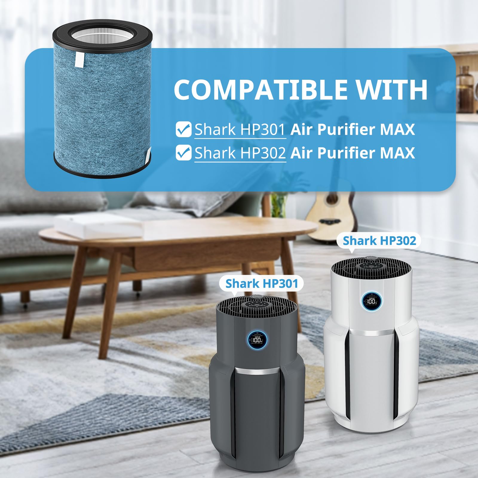 iSingo HP302 filter pack installation demonstrates tool-free replacement.