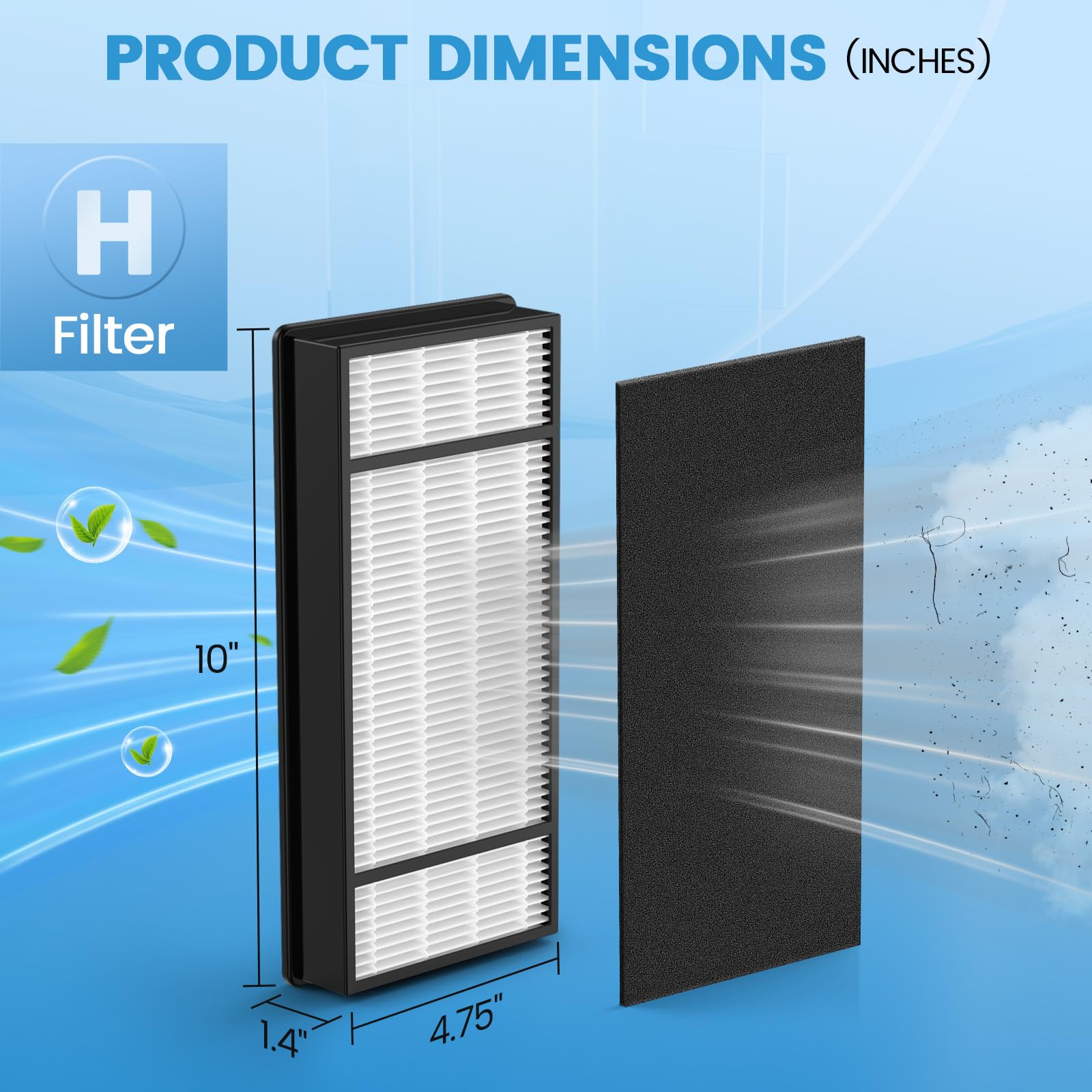 iSingo HRF-H1 replacement filter in use, consistent filtration