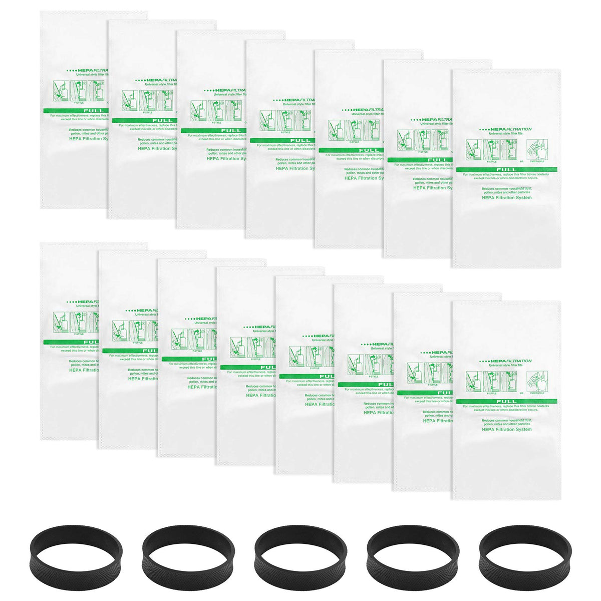 iSingo Kirby 204814 vacuum bags focus on versatile filtration and easy installation.