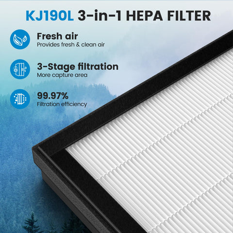 Isingo KJ190L compact design fits MOOKA KJ190L purifier