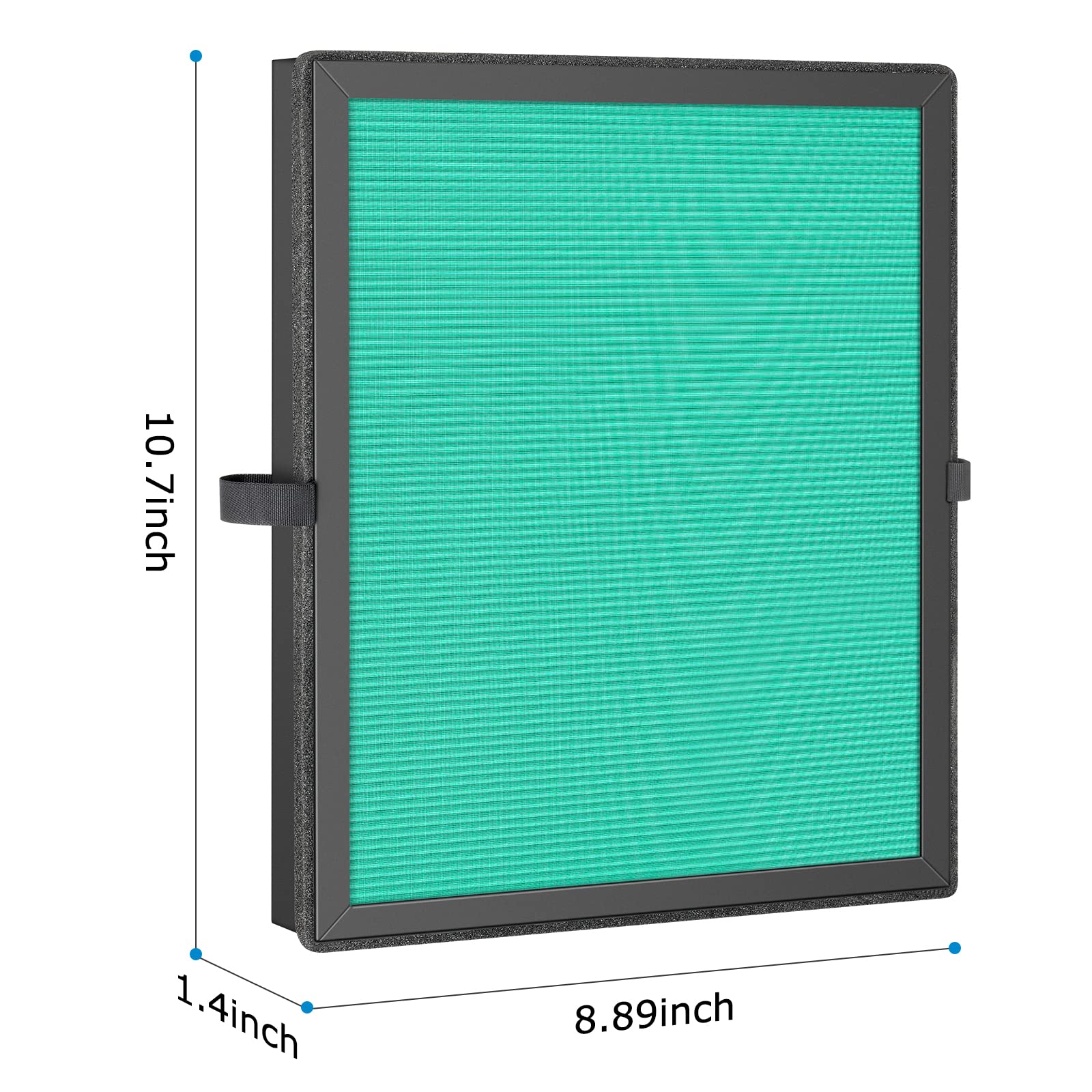 Low-resistance, high-efficiency filtration supports steady airflow.