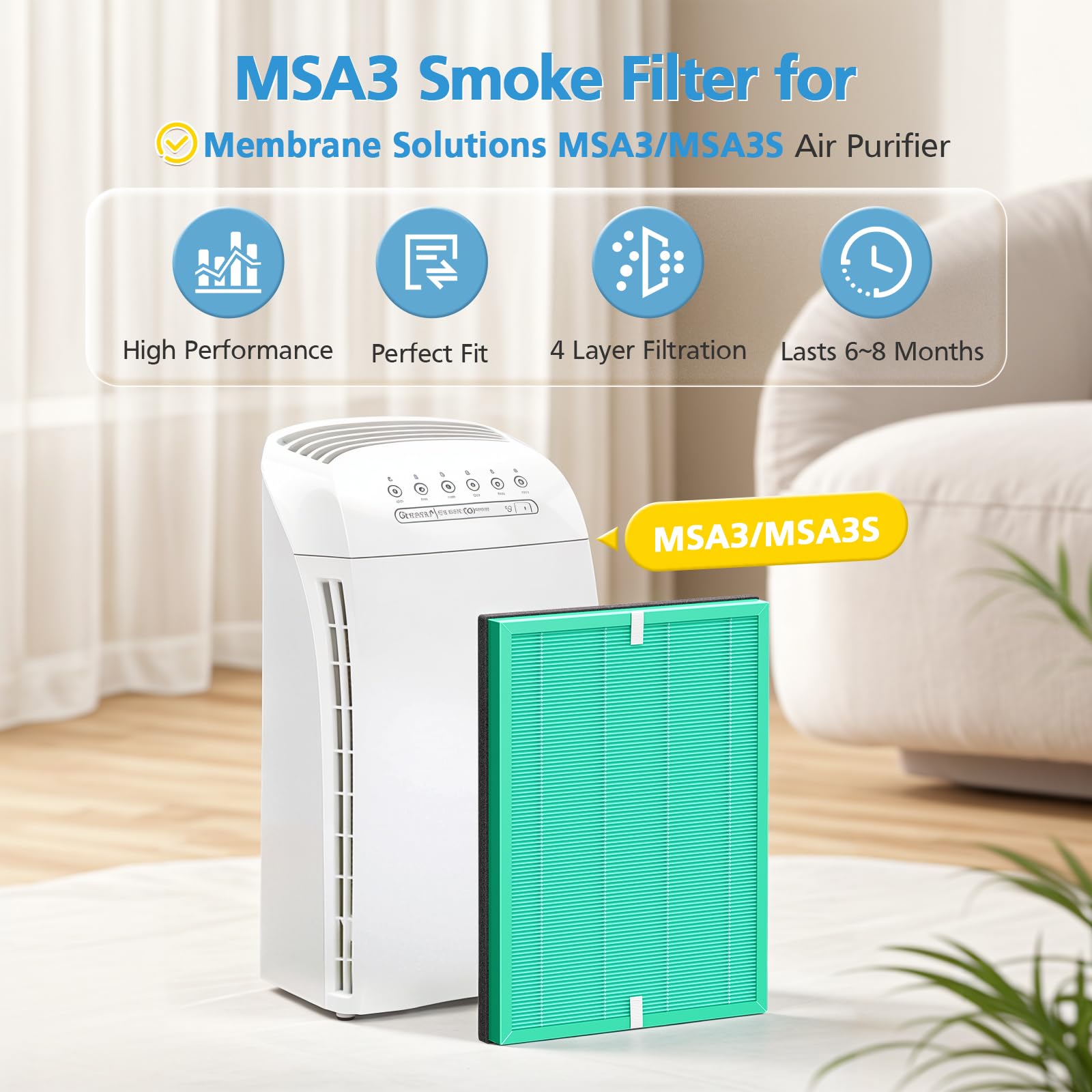 iSingo MSA3 filter packaging bundle emphasizing convenience and value
