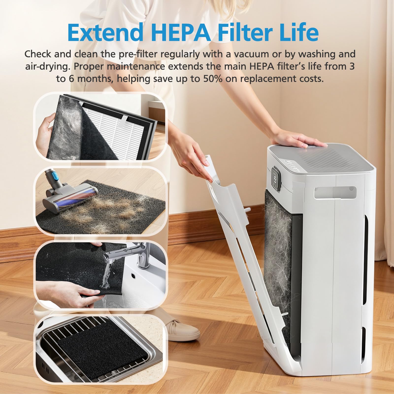 iSingo P358 compatibility note emphasizes correct filter size for optimal performance