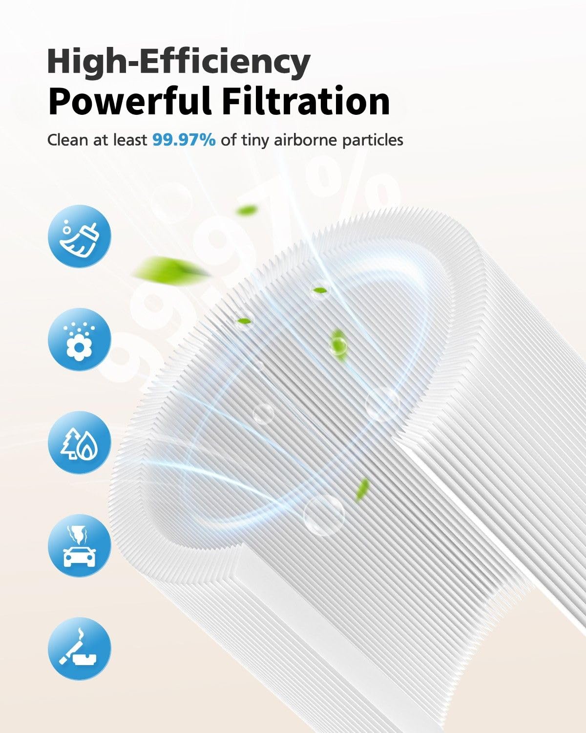 iSingo C610 filter is easy to install with no tools required.