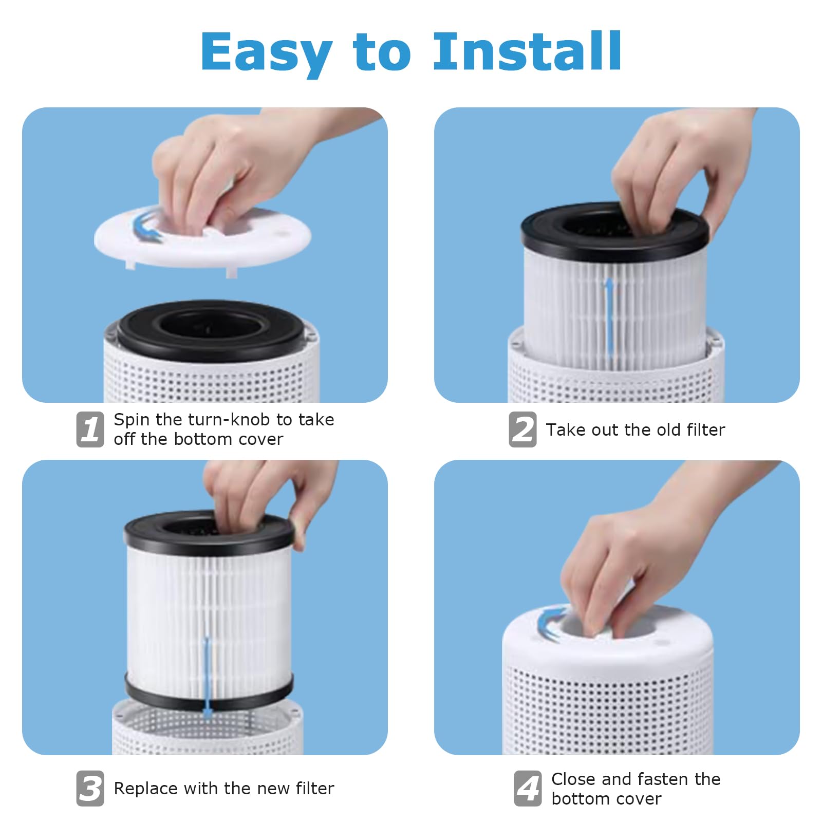 PU-P05/AC201B filter concept for smoke and VOC filtration