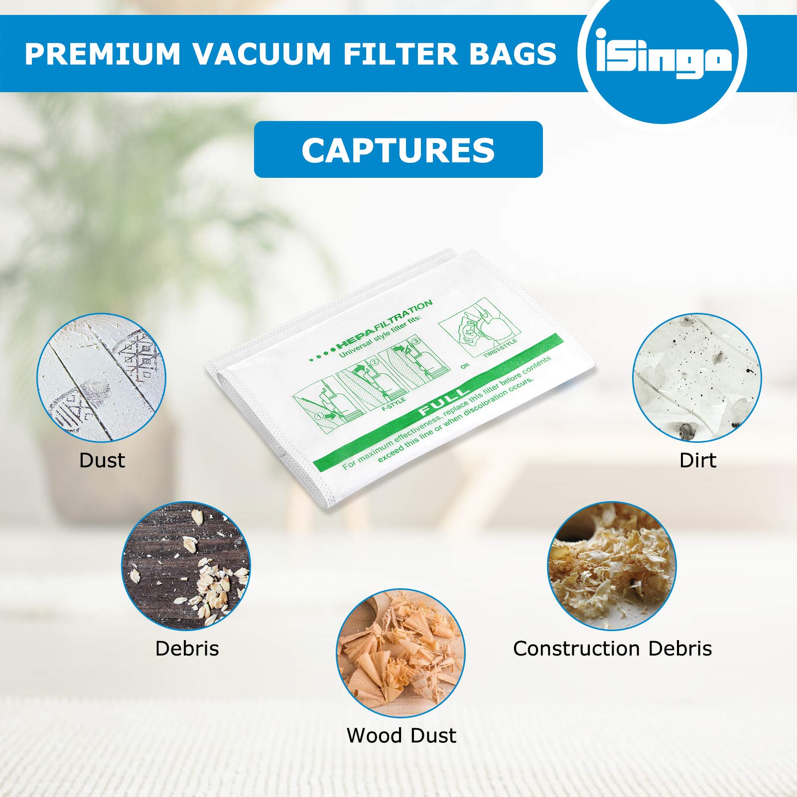 iSingo Sentria cloth bags emphasize universal compatibility for Sentria models.