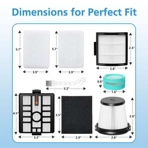 iSingo detect-clean system filter for improved dust capture and odor control.