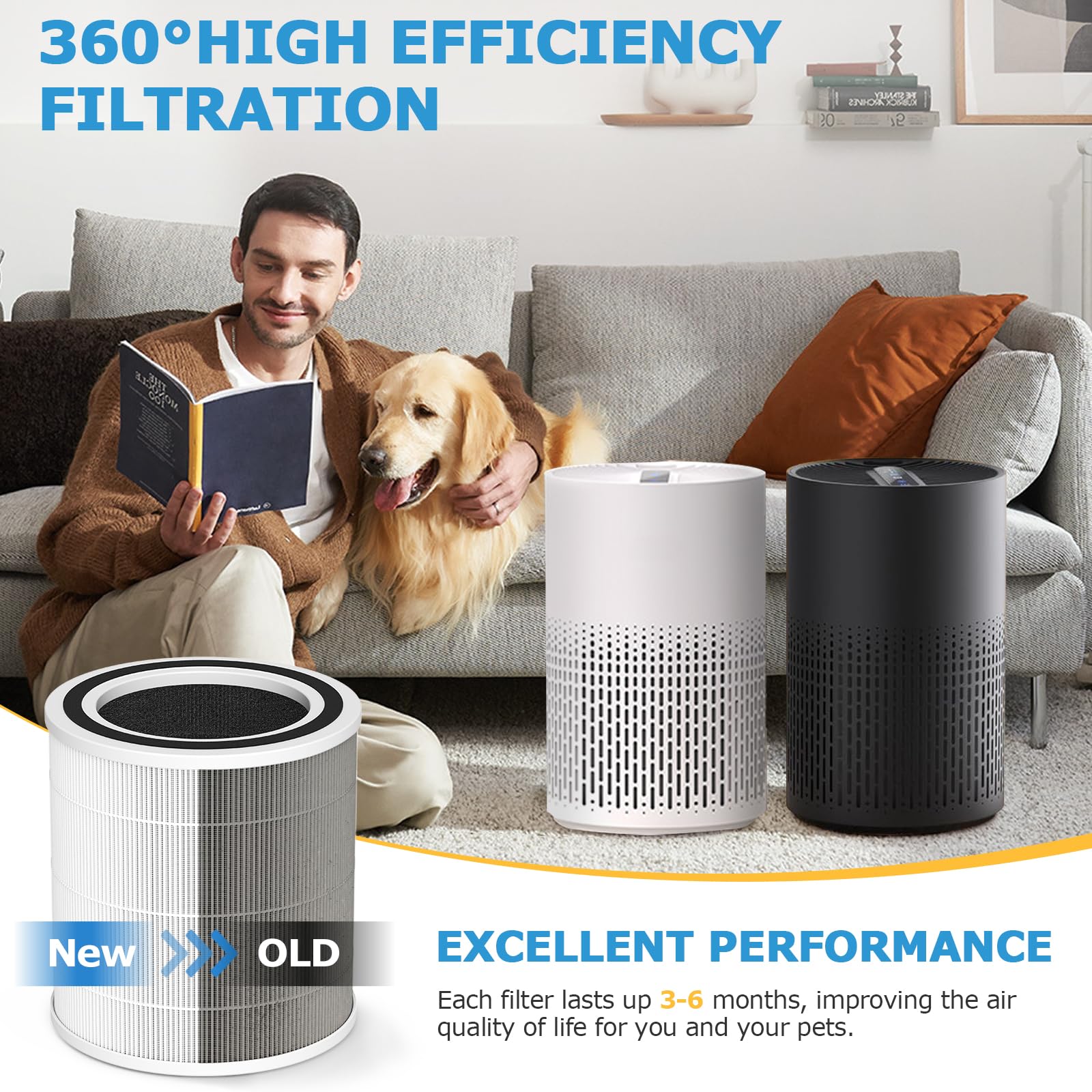 iSingo two-pack offers cost-effective replacement for seasonal air cleaning.