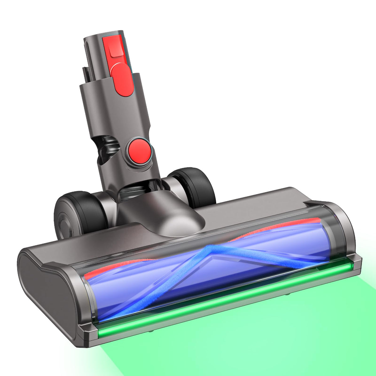 iSingo vacuum head with LED green light reveals dust in dark corners