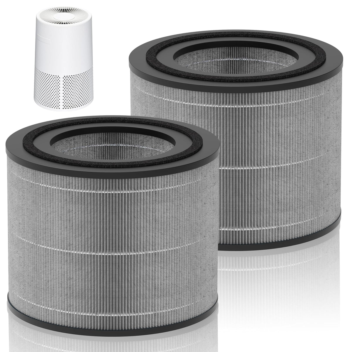Isingoione AC2224A replacement filter 2-pack improves home air quality.