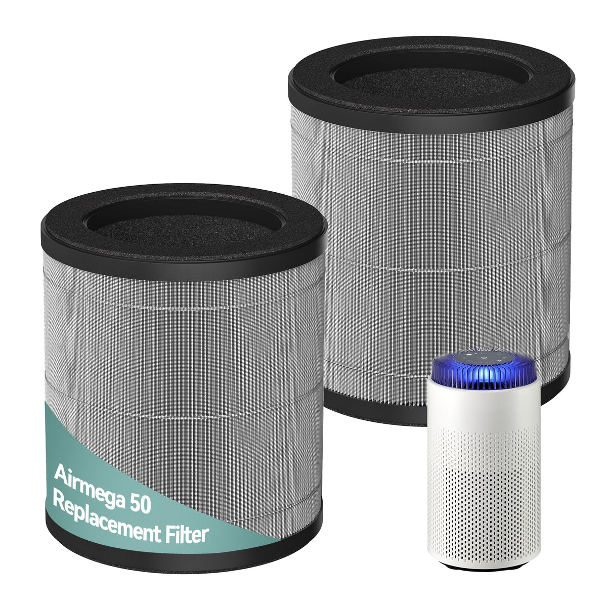 Isingoione Airmega 50 filter pack front view for easy replacement
