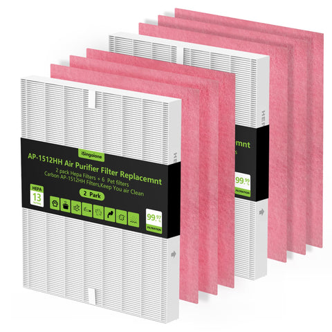 isingoione AP-1512HH packaging shows 8-pack filter set for easy replacement