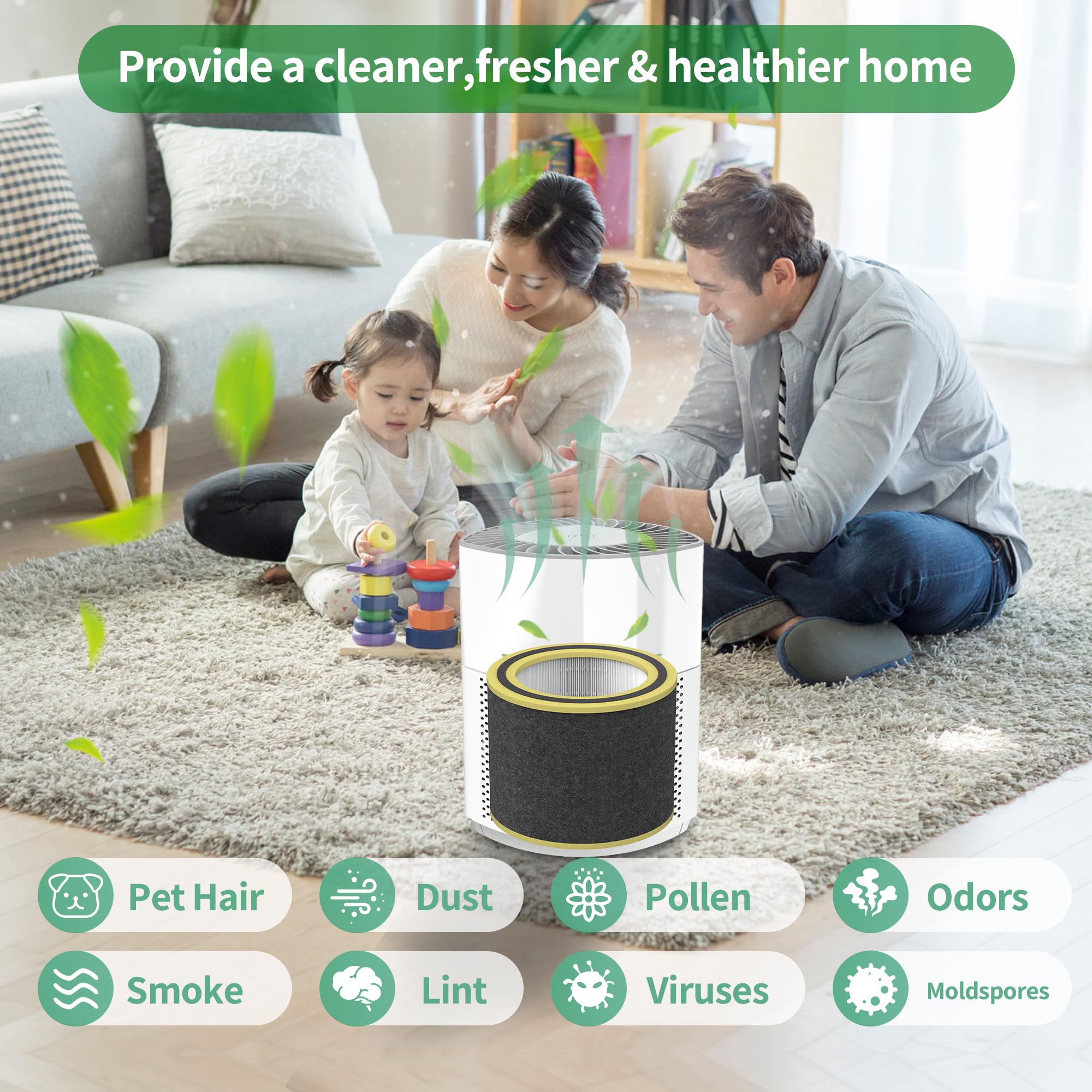 Isingoione H13 True HEPA layer demonstrates 99.97% particle capture for fresher indoor air