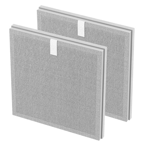 isinlive 2-pack 3-in-1 HEPA filter for PureZone, front view, captures dust and odors