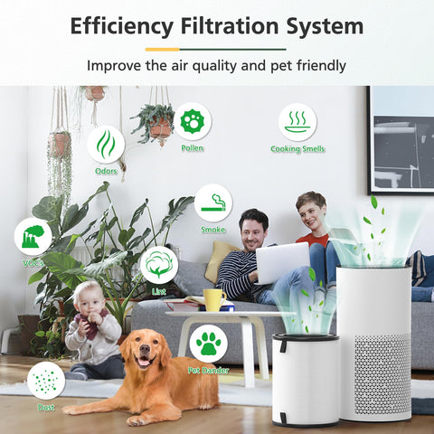 isinlive 2-pack LV-H133 replacement filter set for easy maintenance at home.