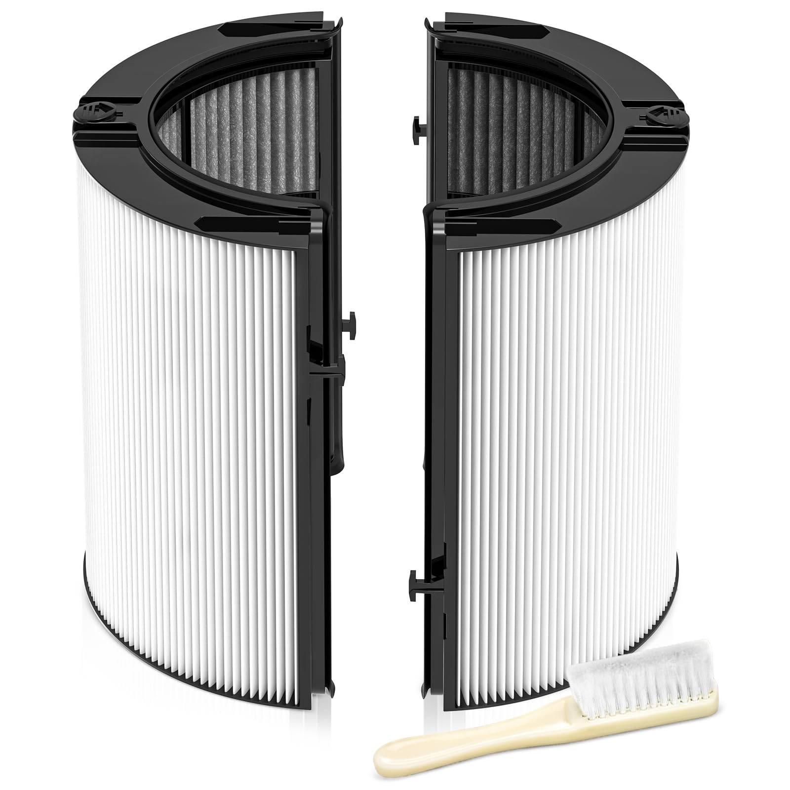 isinlive 360 Combi Glass HEPA filter side view for Dyson HP1 purifiers