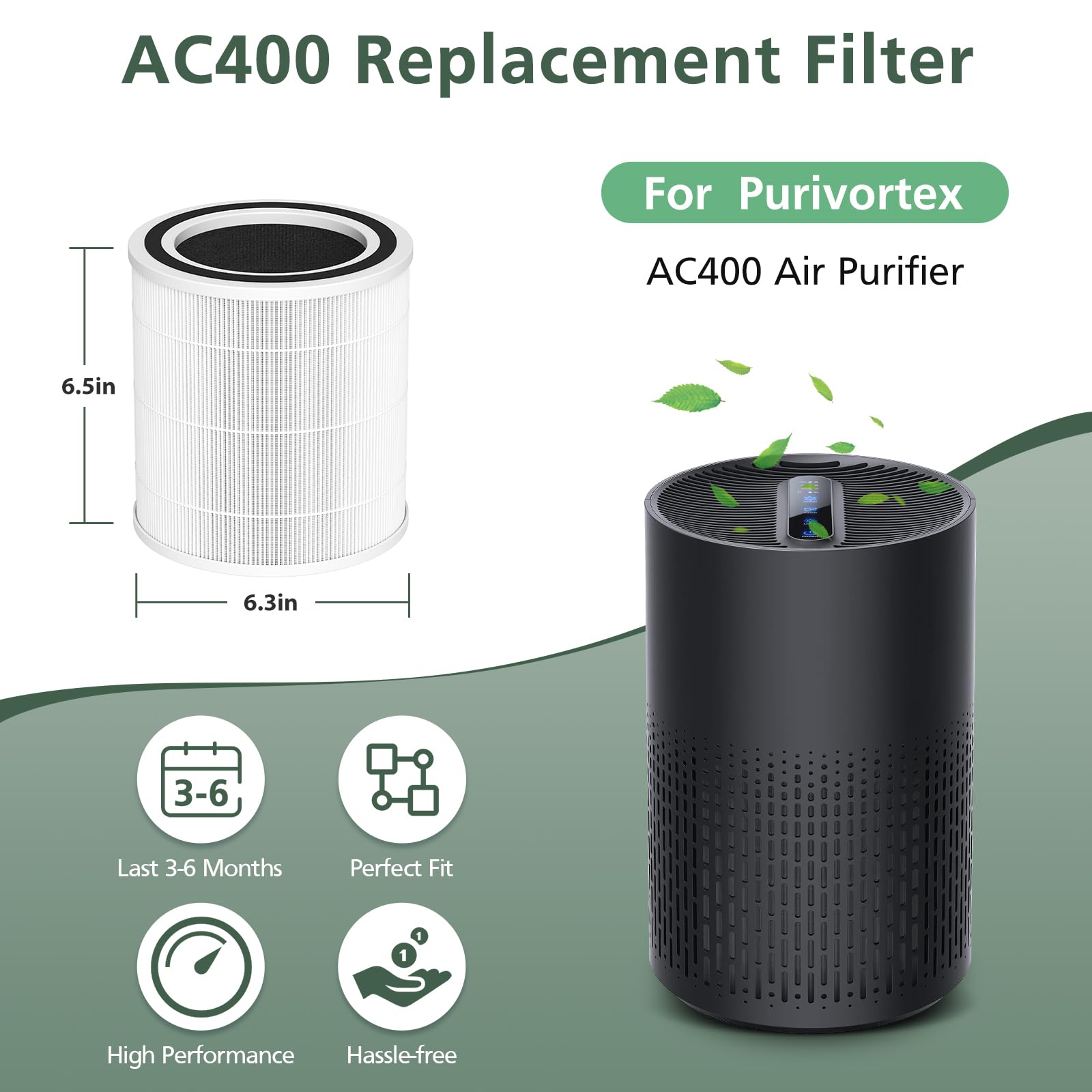 Isinlive AC400 packaging and instructions for easy replacement steps