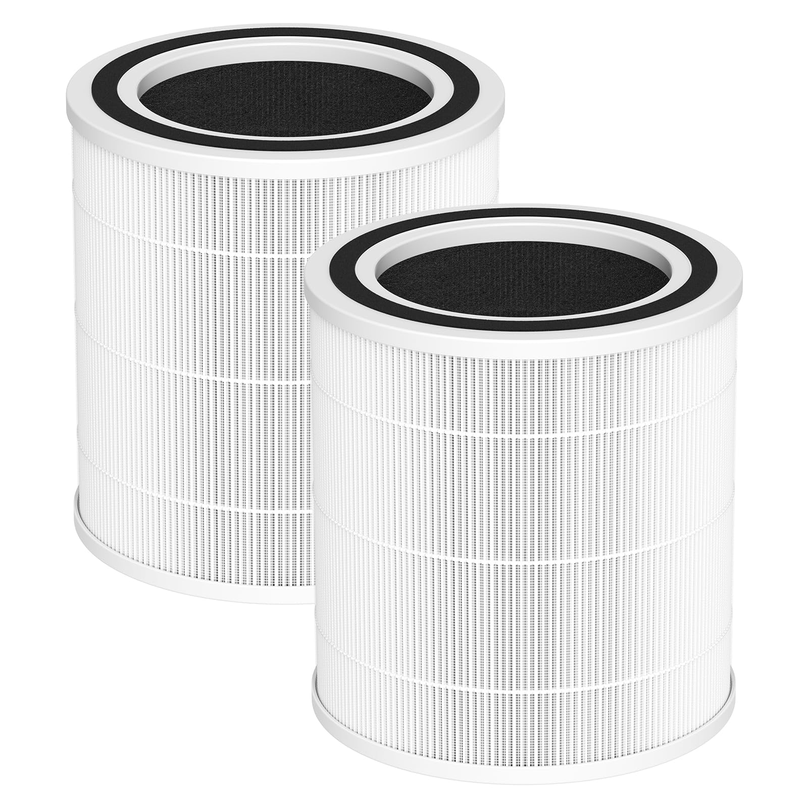 Isinlive AC400 two-pack filter front view shows the compact replacement unit for cleaner air