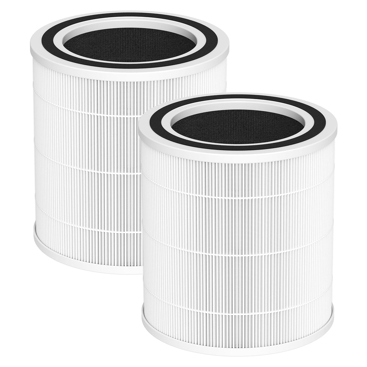 Isinlive AC400 two-pack filter front view shows the compact replacement unit for cleaner air