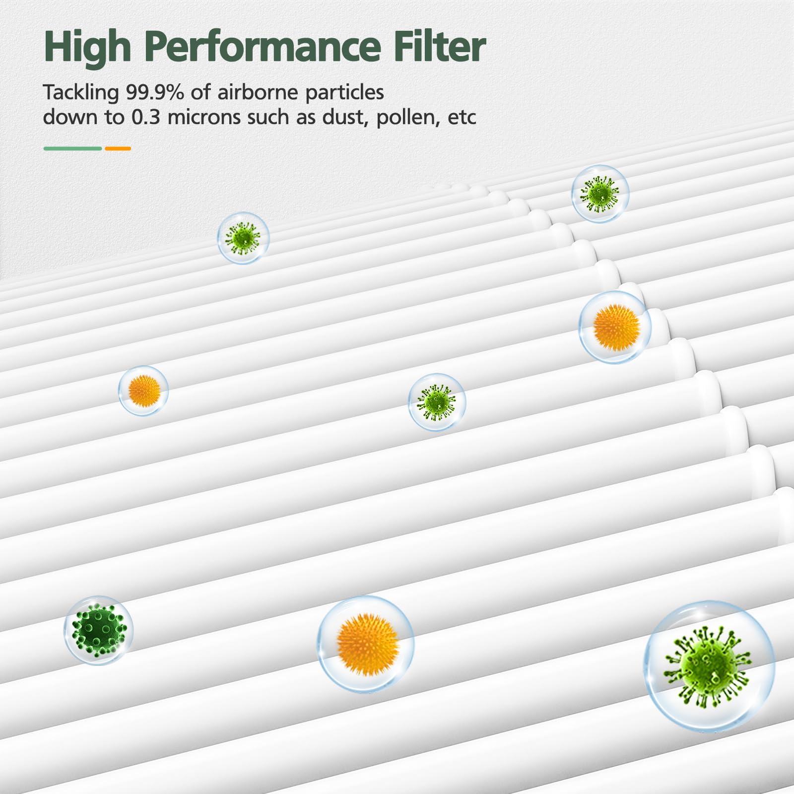 isinlive activated carbon deodorization filter reduces odors for fresher air.